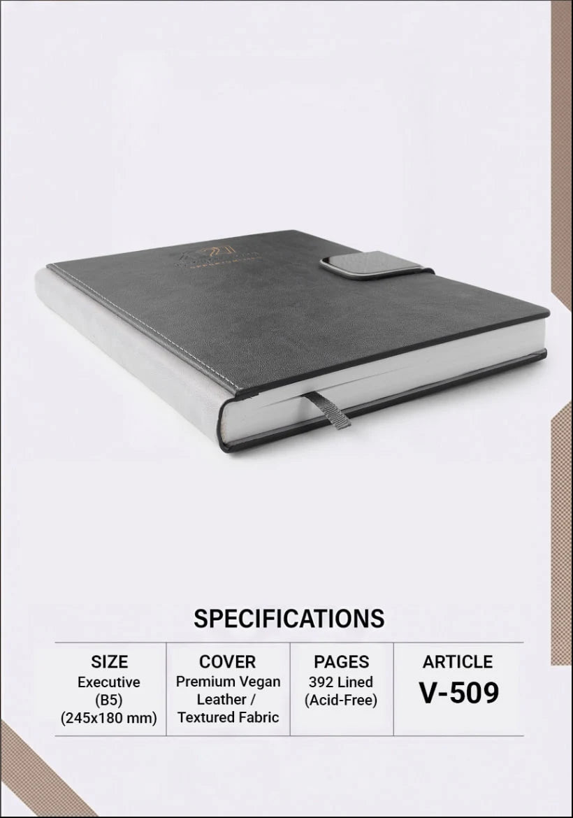 2027 Special Leather Executive Diary β V-509 | Customizable Premium Diary