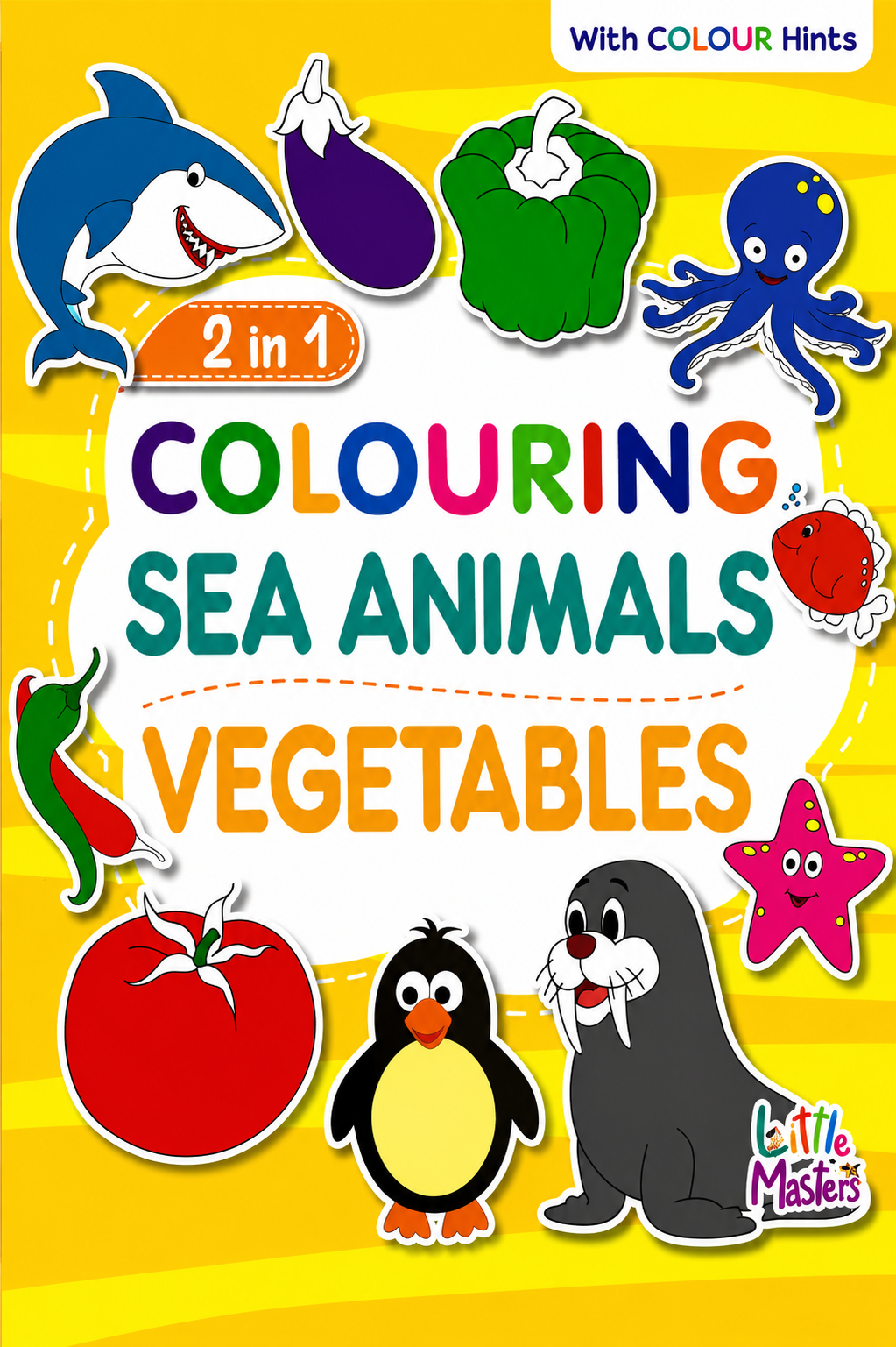 Little Masters 2 in 1 Colouring – Sea Animals & Vegetables