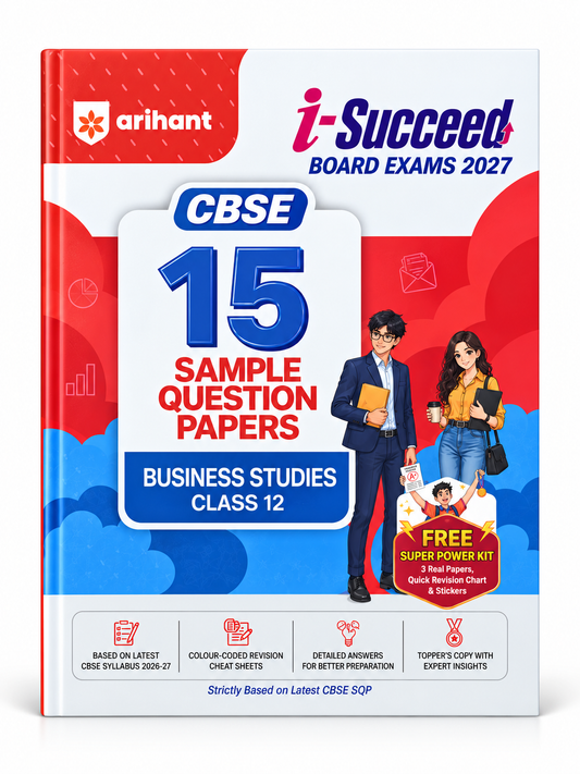 Arihant i-Succeed CBSE Class 12 Business Studies 15 Sample Question Papers Board Exams 2027 book cover