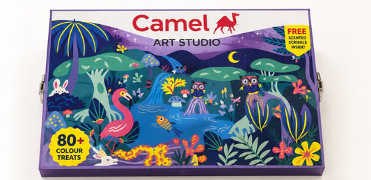 Camel Art Studio Colour Kit | 80+ Colour Treats Premium Art Set for Kids