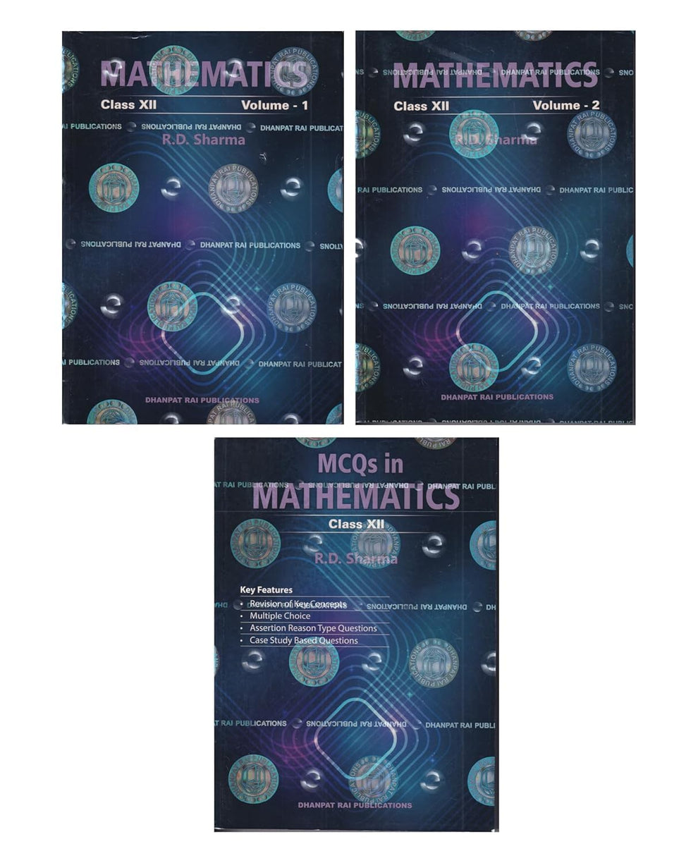 Mathematics Class 12th Vol. 1, Vol. 2, and MCQ - by R.D. Sharma (2026 ...