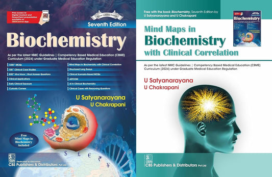 Biochemistry - Satyanarayana - 7th/Ed. 2026 + Packed Inside Free Mind Maps in Bi