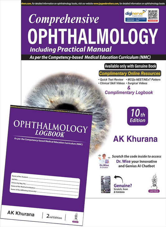 Comprehensive Ophthalmology 10/e 2025 by AK Khurana
