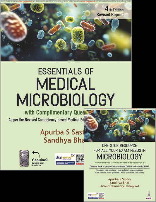 Essentials of Medical Microbiology By Apurba Sastry, 4th Edition 2025 Reprint
