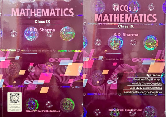 R D SHARMA MATHEMATICS CLASS 9 WITH MCQ SET OF 2 BOOKS LATEST EDITION (2025-26