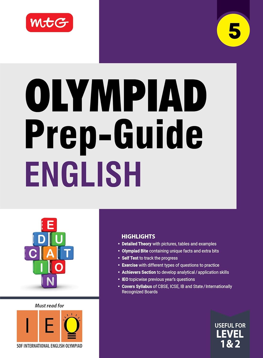 MTG Olympiad Prep-Guide Class 5 English (IEO) - Detailed Theory