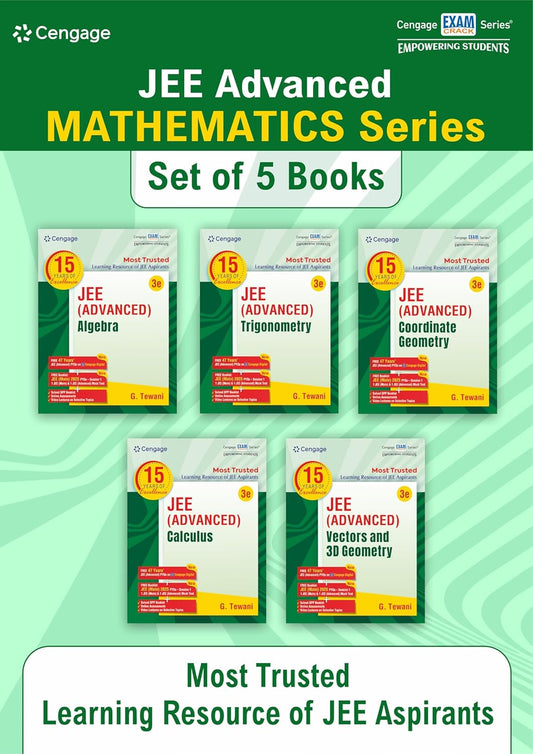 Cengage Mathematics Combo for JEE Advanced: Algebra + Calculus + Coordinate Geom