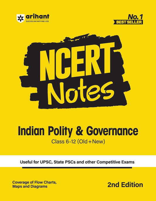 Arihant NCERT Notes Indian Polity and Governance for Class 6-12 (Old + New) | UP