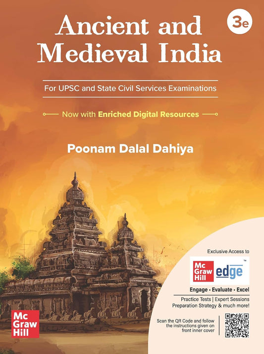Ancient and Medieval Indian History (English) for UPSC CSE 2025-26 by Poonam Dahiya