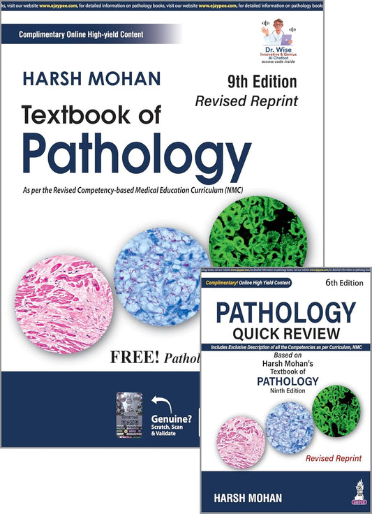 Textbook Of Pathology by Harsh Mohan With free quick review