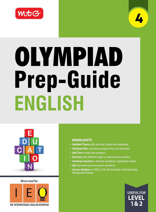 MTG Olympiad Prep-Guide Class 4 English (IEO)