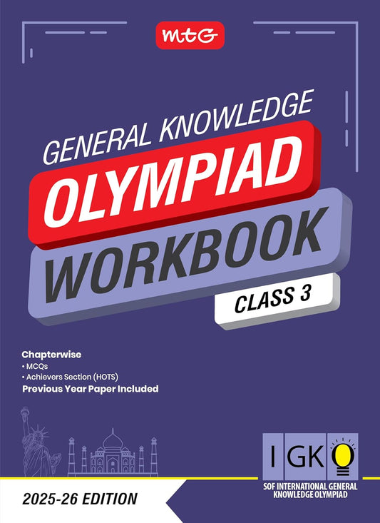 MTG International General Knowledge Olympiad (IGKO) Workbook Class 3