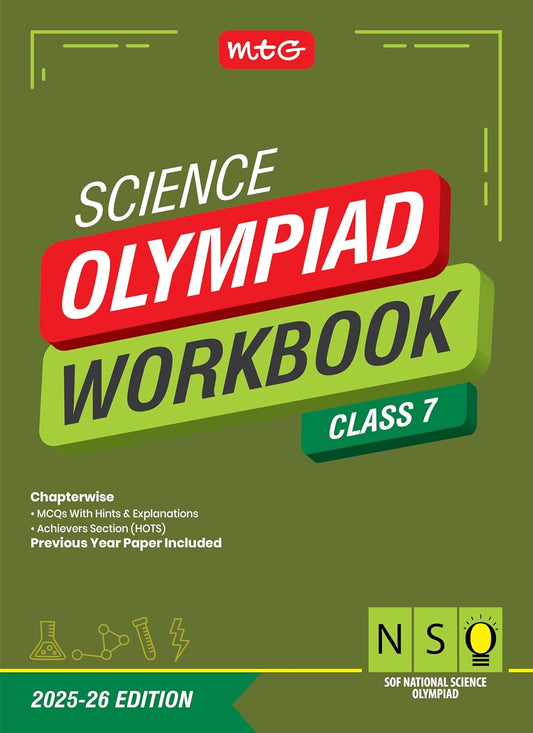 MTG National Science Olympiad (NSO) Workbook Class 7