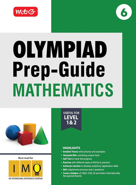 MTG Olympiad Prep-Guide Class 6 Mathematics (IMO) - Detailed Theory