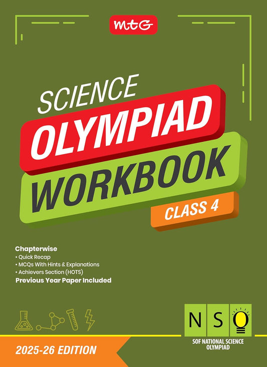 MTG National Science Olympiad (NSO) Workbook Class 4