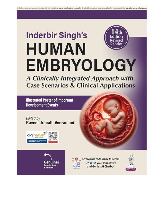 Inderbir Singh’s Human Embryology by Raveendranath Veeramani, 14th Edition