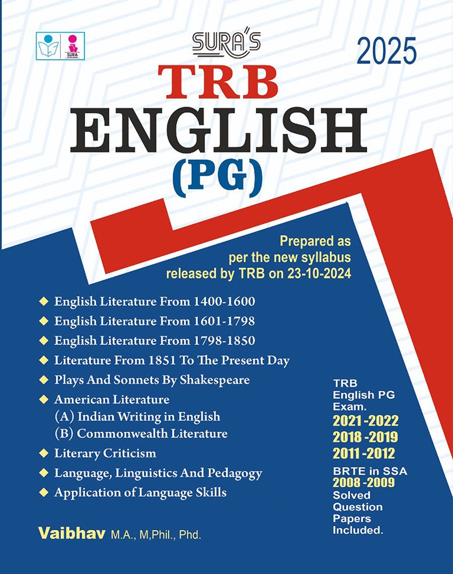 SURA`S TRB English(PG) Exam Book Guide