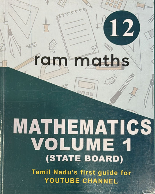 RAM MATHS 12th Maths Guide VOL 1 – TN Syllabus