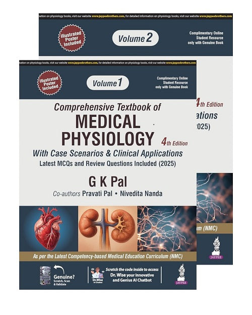 Comprehensive Textbook of Medical Physiology (2 Volumes) by G K Pal, 4th Edition