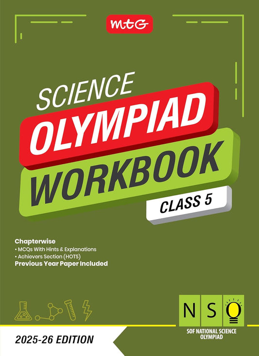 MTG National Science Olympiad (NSO) Workbook Class 5