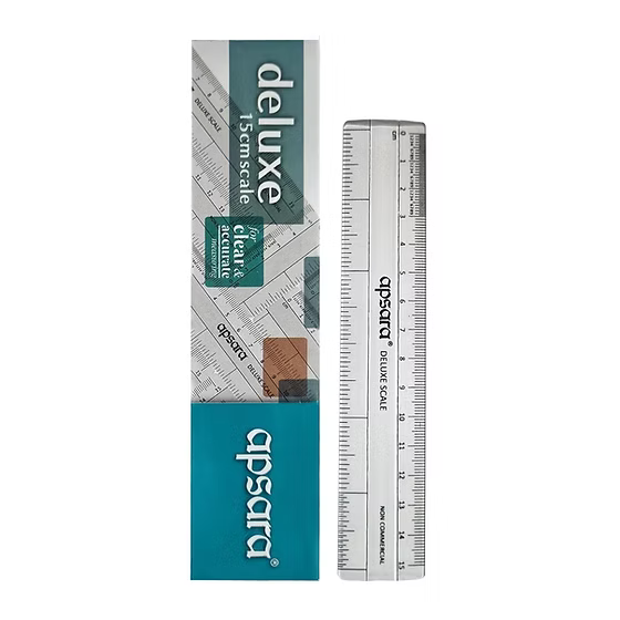 Apsara Deluxe Scale 15cm Pack of 10 Scale | | High Accuracy | Smooth and Rounded
