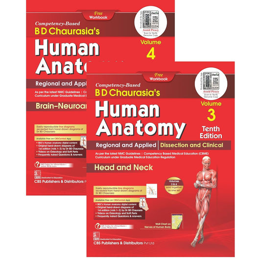 Bd Chaurasias Human Anatomy 10Ed Vol 3 And 4 Regional And Applied Dissection And