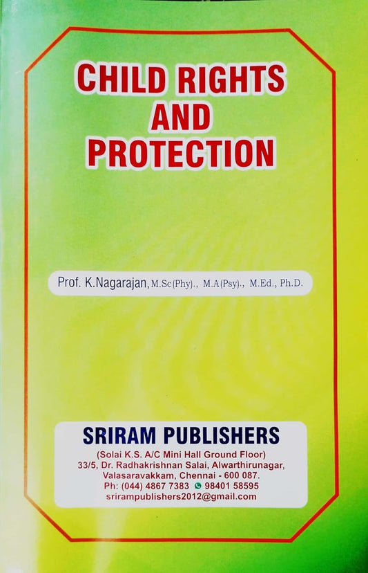 Child Rights And Protection, B.Ed. First Year, Second Semester