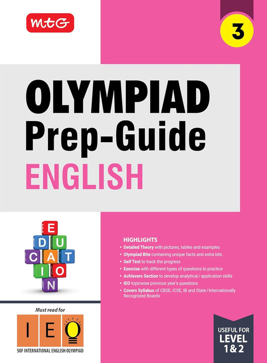 MTG Olympiad Prep-Guide Class 3 English (IEO)