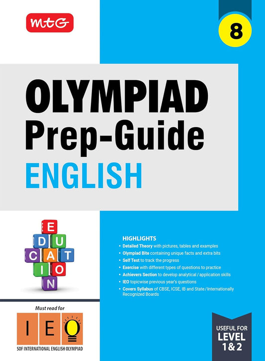 MTG Olympiad Prep-Guide Class 8 English (IEO) - Detailed Theory