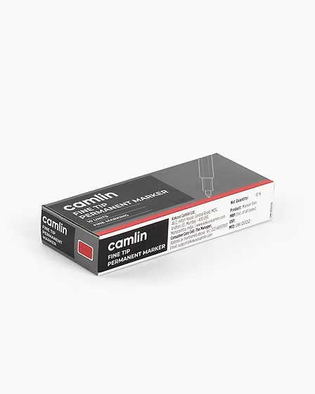 Camlin Fine Tip CD Permanent Markers-RED