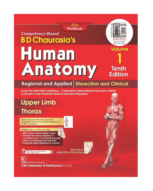 BD Chaurasia’s Human Anatomy 10/e 2024 Vol-2 Regional and Applied Dissection and