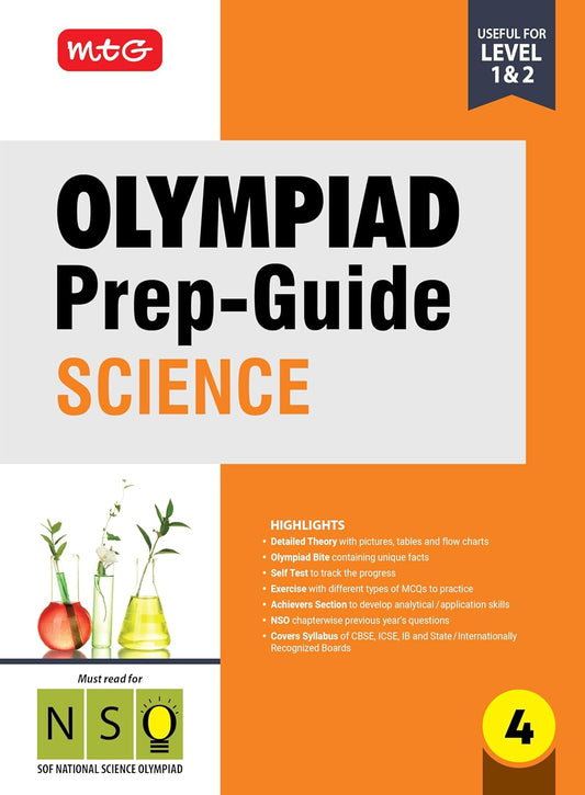 MTG Olympiad Prep-Guide Class 4 Science (NSO) - Detailed Theory, NSO