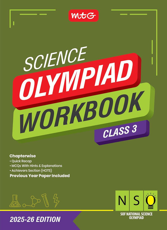 MTG National Science Olympiad (NSO) Workbook Class 3