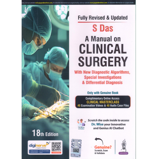 Book cover of 'A Manual on Clinical Surgery' with surgeons performing surgery on a white background.