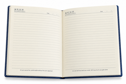 Premium Blue & Cream Executive Diary with Pen | Professional Gift Set