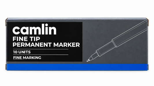 Camlin Fine Tip Permanent Marker – 10 Units