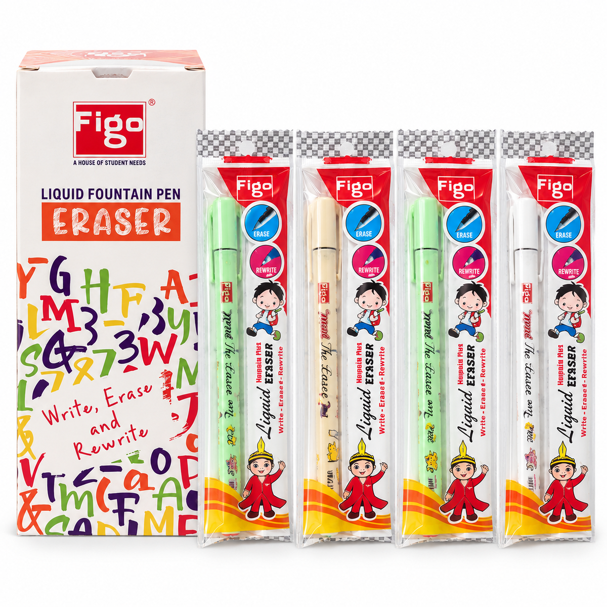 Figo Liquid Fountain Pen Eraser | Pack of 4