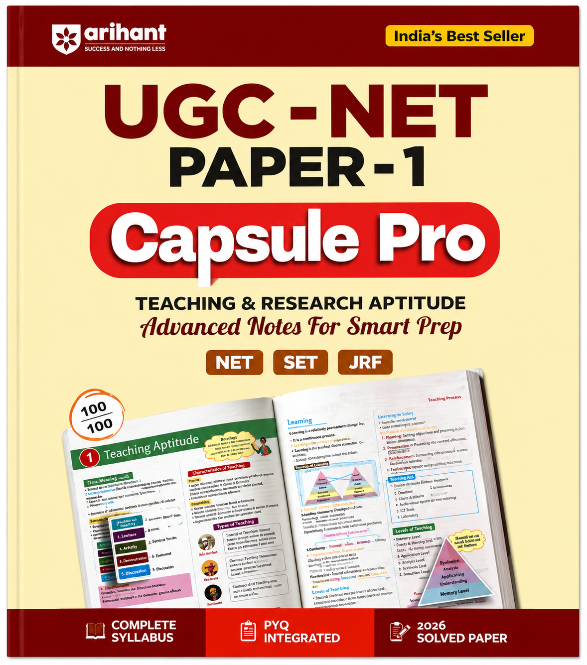 UGC-NET/JRF/SET Paper 1 Capsule Pro – Teaching & Research Aptitude | Advanced Notes for Smart Prep