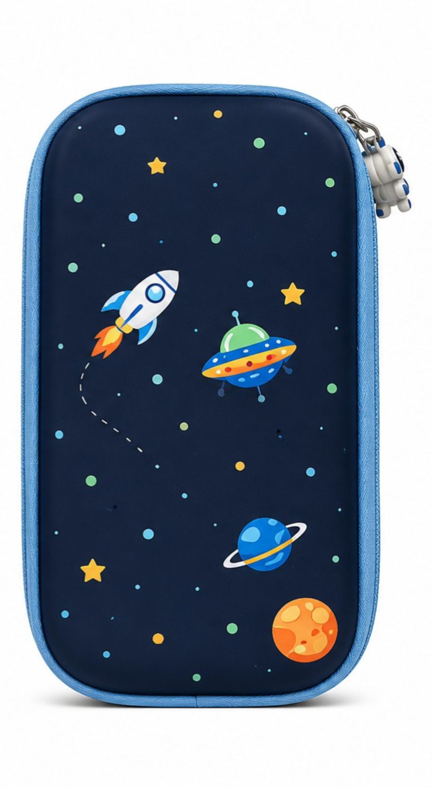 Space Adventure Astronaut Pencil Box for Kids | Hardtop Multipurpose Stationery Case