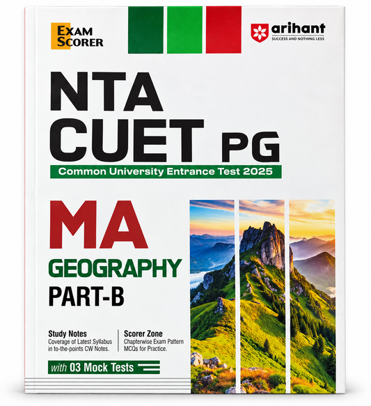NTA CUET PG MA Geography Part-B – Common University Entrance Test 2025