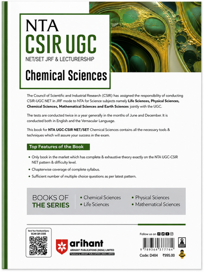 NTA CSIR UGC NET/SET/JRF & Lectureship 2025 – Study Guide Chemical Sciences