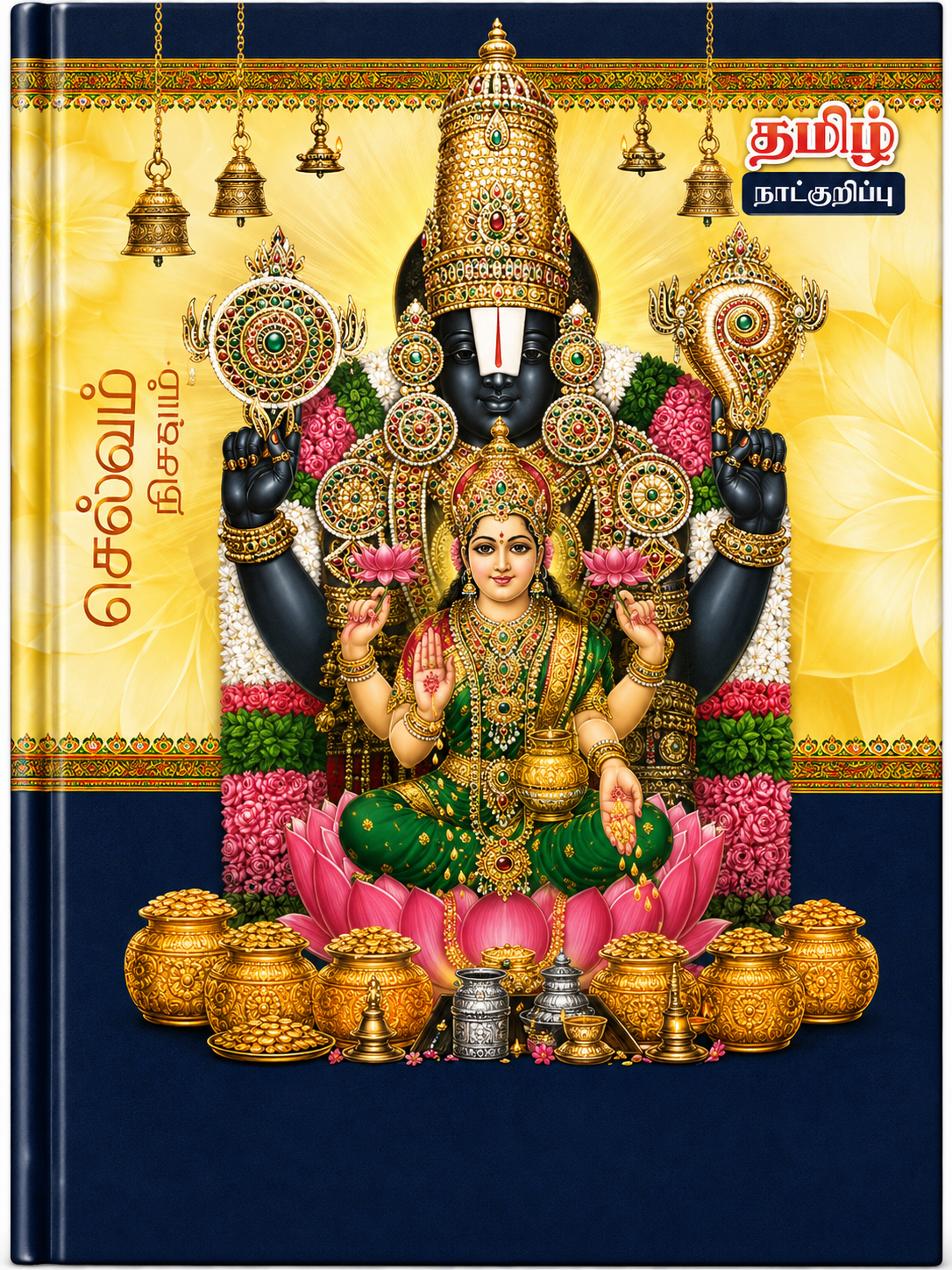 Tamil Panchangam Diary 2027 – A4 Size, Ruled Pages