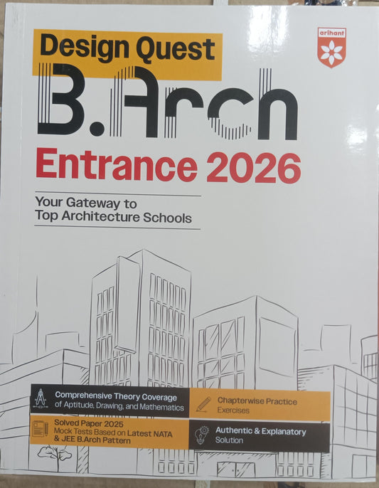 Design Quest B.Arch Entrance 2026 Book | Arihant Study Guide for NATA & JEE B.Arch Preparation