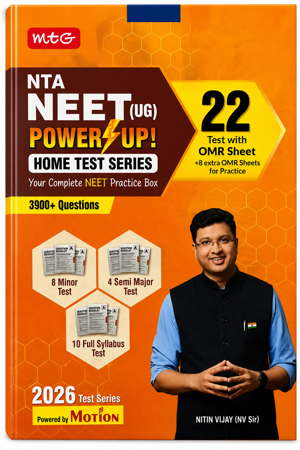MTG NTA NEET (UG) Power Up! Home Test Series 2026 | 22 Tests with OMR Sheets | 3900+ Questions | NEET Practice Box