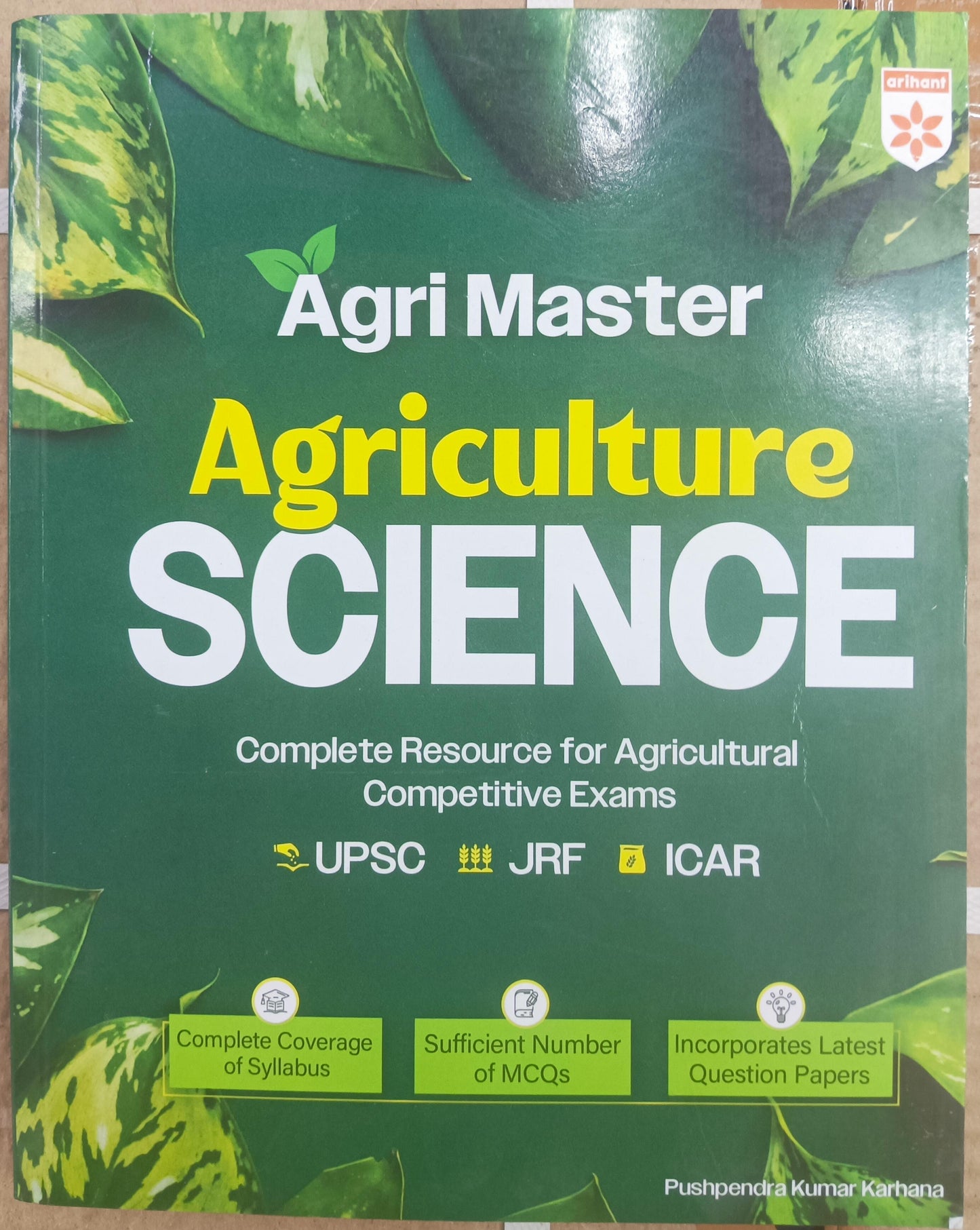 Arihant Agri Master Agriculture Science competitive exam preparation book for UPSC ICAR and JRF