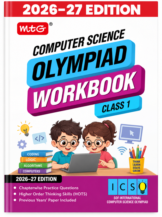 MTG Computer Science Olympiad Workbook Class 1 | 2026–27 Edition