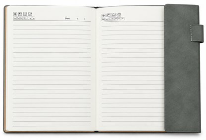 2027 Customizable Premium Executive Diary – Grey & Dark Grey