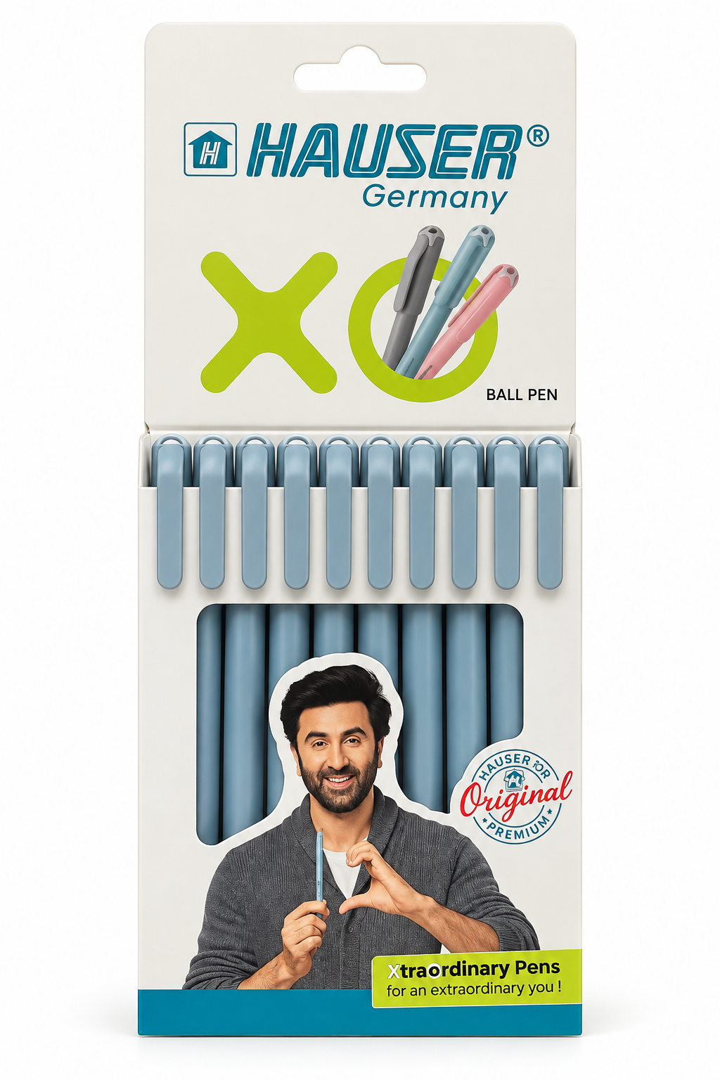Hauser XQ Original Premium Ball Pen – Pack of 10