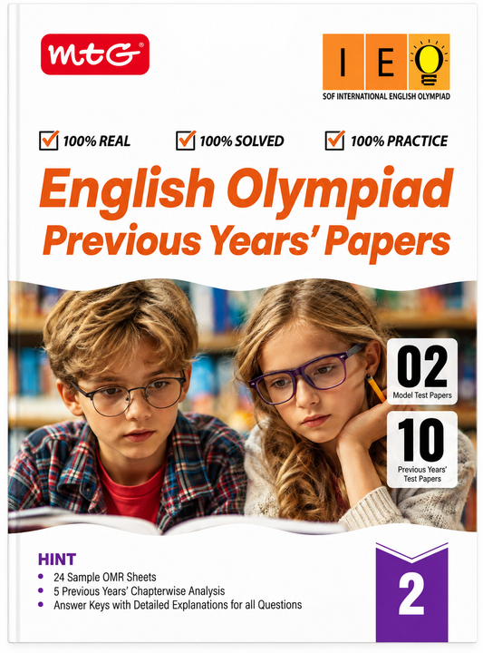 MTG English Olympiad Previous Years’ Papers Class 2 | 2026–27 Edition