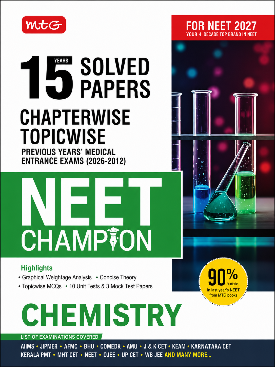 MTG NEET Champion Chemistry – 15 Years Solved Papers